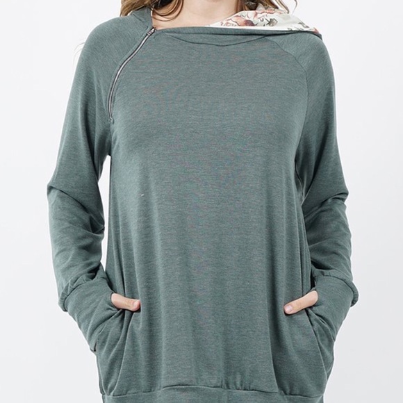 42bop Tops - ‼️SALE‼️ New! Tunic length, soft knit hoodie top!